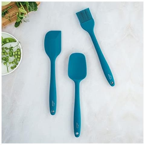 64452 - Set di 3 utensili da cucina Ocean: cucchiaio, spatola e spazzola da cucina - Foto 3