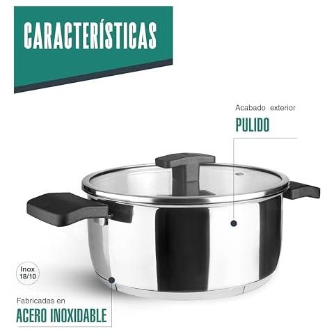 88022 - Casseruola con rivestimento in pietra calcarea, acciaio inox 18/10, manici termoisolanti - Foto 3