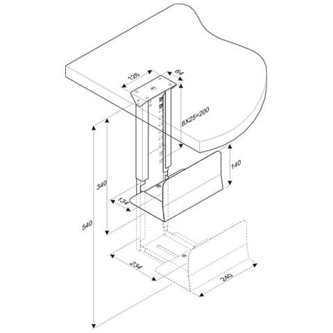 Supporto da Scrivania CPU-D200BLACK per PC - Foto 2