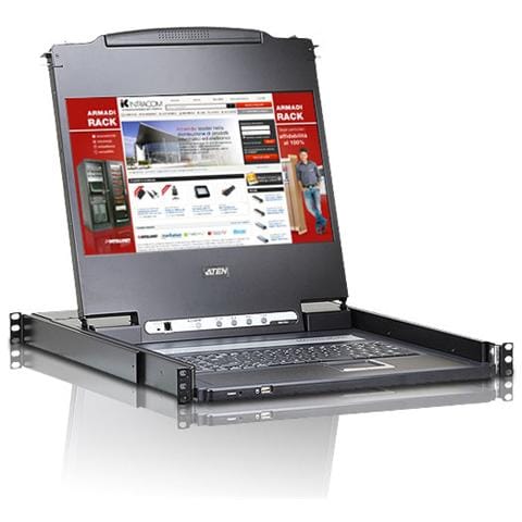 IDATA CL-6700MW - Console KVM Switch DVI USB LCD 17.3'' Full HD da rack 19'', CL6700MW - Foto 5