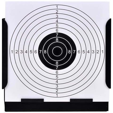 Supporto Per Tiro Al Bersaglio Quadrato 14 Cm + 100 Bersagli Carta - Foto 5