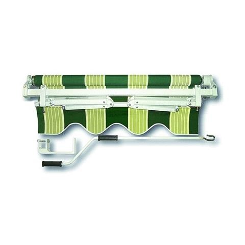 Tenda Da Sole Avvolgibile - Cm. 300 X H. 200 - Verde Bianco - Foto 1