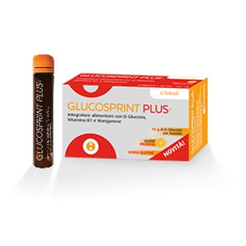 Glucosprint Plus Arancia Integratore Alimentare 6 Fiale - Foto 1