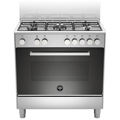 LA GERMANIA - Cucina Elettrica FTR855EXV 5 Fuochi a Gas Forno Elettrico  Multifunzione Ventilato Classe A Dimensioni 80 x 50 cm Colore Inox Serie  Futura - ePRICE