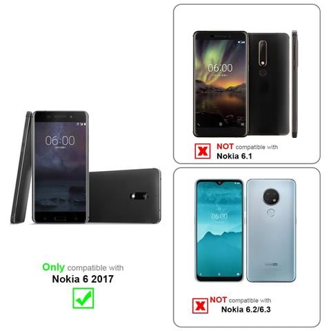 Custodia Compatibile Con Nokia 6 2017 In Bruno Pietra - Coperchio Protettivo Con Chiusura Magnetica, Funzione Stand E 2 Finestre Di Visualizzazione - Foto 10