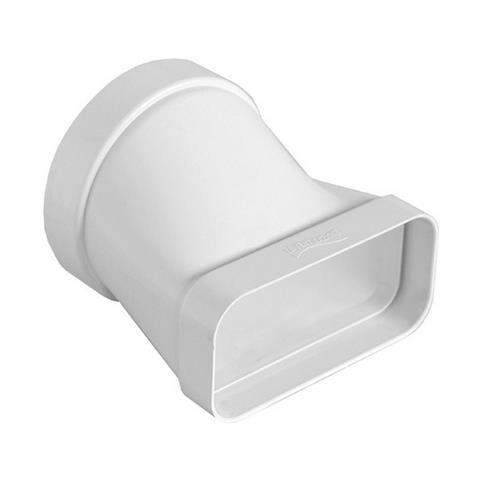 Giunto Orizzontale Per Passaggio Da Tubo Tondo A Rettangolare Per Tubo Cappa D125/150x70 Mm - Foto 2