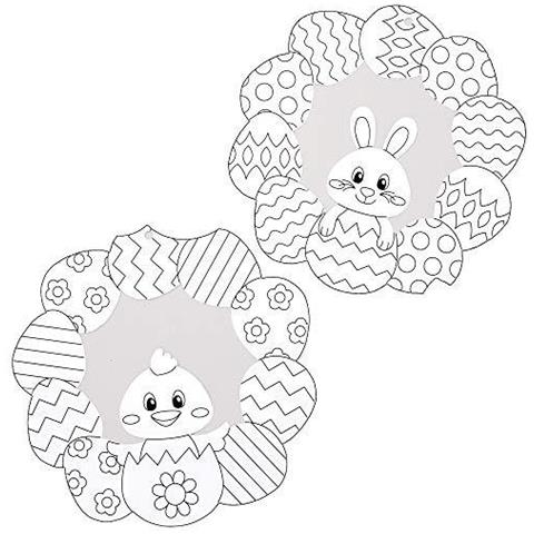 At528 Pasqua Colore In Corone - Confezione Da 8 Accessori Per La Casa Creativa Arti E Mestieri Per Bambini Di Fare E Decorare - Foto 2