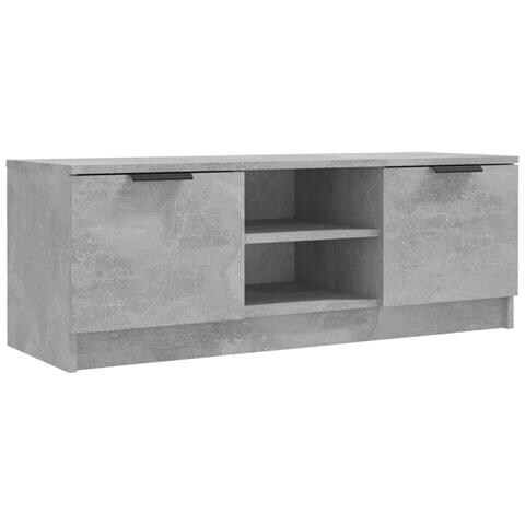 Mobile Porta Tv Grigio Cemento 102x35x36,5 Cm Legno Multistrato - Foto 1