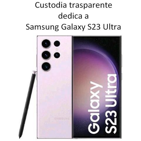 Ultra Slim Custodia Tpu Silicone 0,3mm Cover Case Per Samsung Galaxy S23 Ultra S918 Trasparente - Foto 2