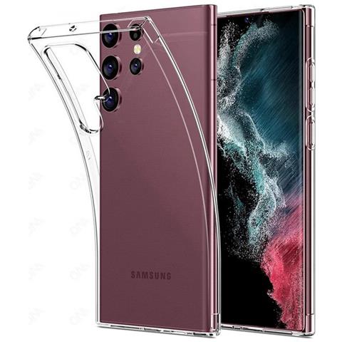 Ultra Slim Custodia Tpu Silicone 0,3mm Cover Case Per Samsung Galaxy S23 Ultra S918 Trasparente - Foto 1