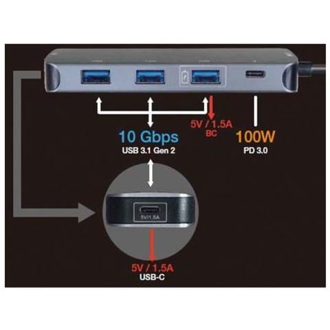 14.02.5048-10 Usb 3.2 Gen 2 (3.1 Gen 2) Type-c 10000 Mbit /s Grigio - Foto 1