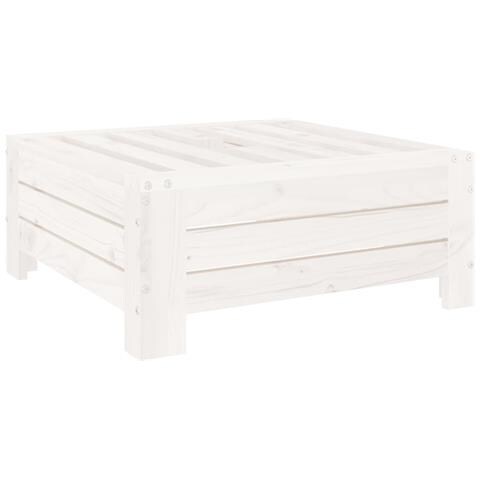 Copertura Per Base Ombrellone Bianca In Legno Massello Di Pino - Foto 2