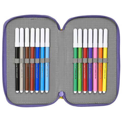Astuccio Doppio Superthings Guardians Of Kazoom Viola Giallo (28 Pcs) - Foto 2