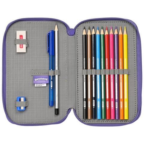 Astuccio Doppio Superthings Guardians Of Kazoom Viola Giallo (28 Pcs) - Foto 5