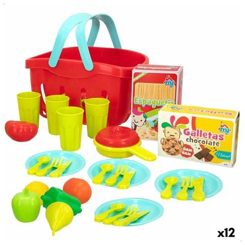 Set Di Alimenti Giocattolo Colorbaby Utensili E Accessori Per La Cucina 33 Pezzi (12 Unità) - Foto 1