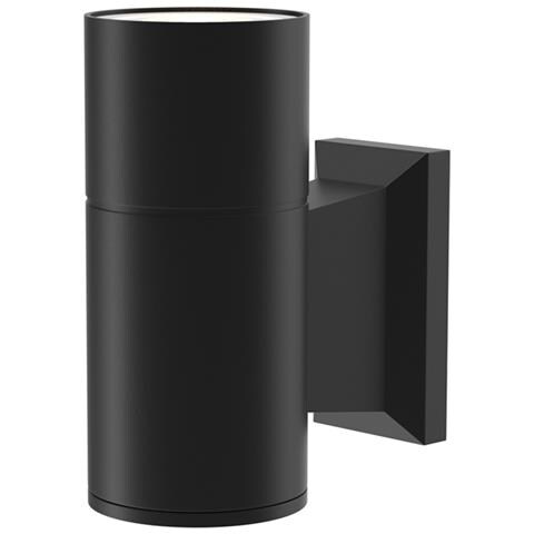 Lampada Da Parete Moderna Da Esterno Alluminio Nero 1 Luce Gu10 50w Ip54 - Foto 1