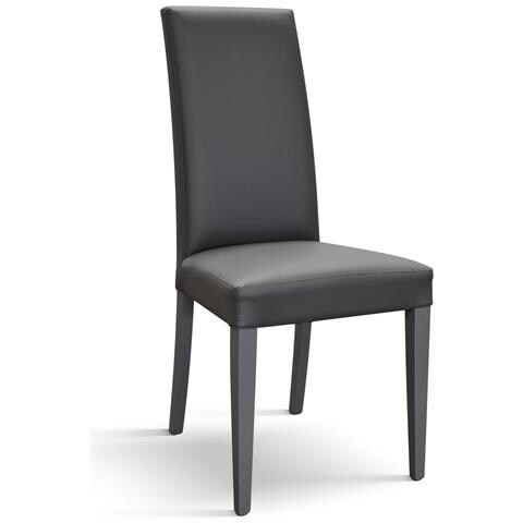 Set 2 Sedie Moderne Legno Ecopelle Imbottita Ghiaccio - Foto 1