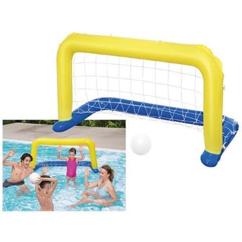 Rete Da Pallanuoto Porta Gonfiabile Con Rete In Nylon 142xh76 Cm Bestway 52123 - Foto 1