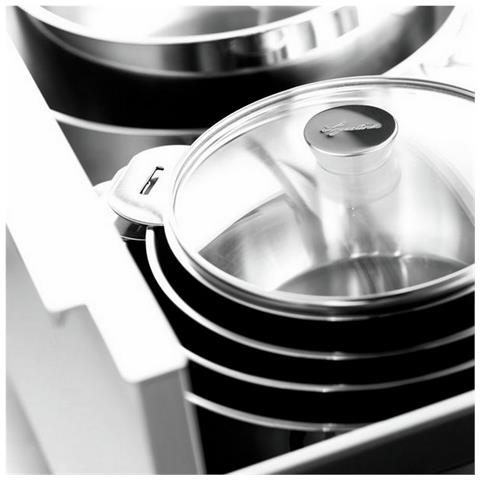 Pentola In Acciaio Inox Da 14 Cm Senza Manico + Coperchio - 12138031214 - Foto 5