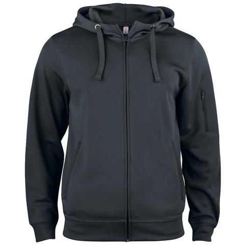 Basic Active Hoody Full Zip Nero 3xl - Foto 1