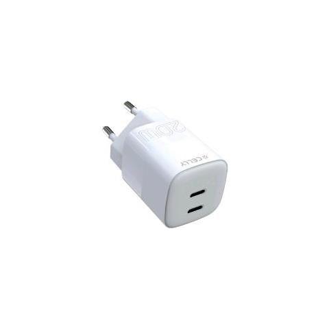 Pro Power Caricabatterie Da Rete Pd 20 W 2 Uscite - 2 X Usb-c Bianco - Foto 1