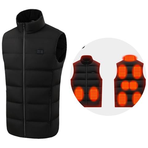 Gilet Riscaldante Con 9 Zone Di Riscaldamento Nero  Xxl - Foto 1