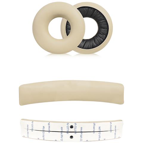 Cuscinetti Auricolari Di Ricambio Per Cuffie Sony Wh-ch520 - Pelle Proteica Apricot - Foto 1