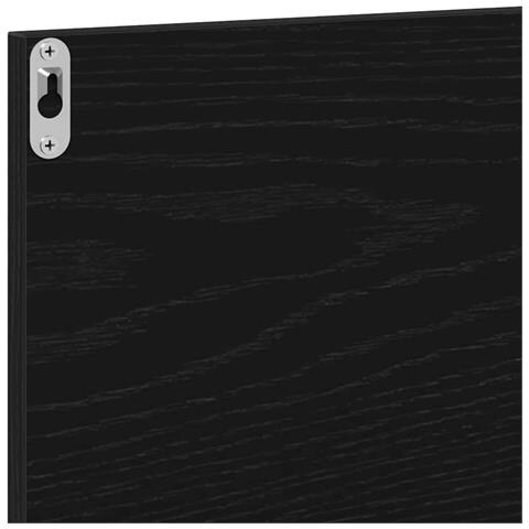 Specchio da Bagno Rovere Nero 40x10,5x37 cm Legno Multistrato - Foto 2
