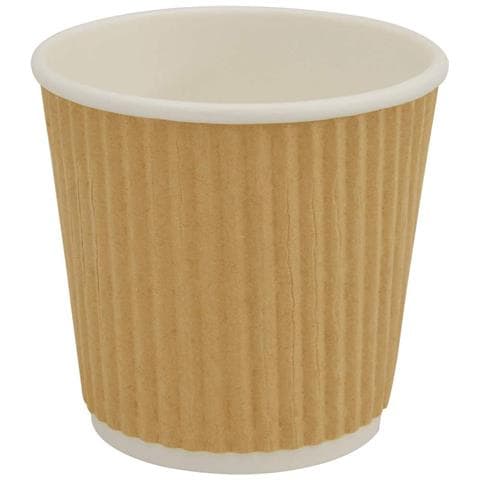 Bicchieri Da Caffè In Carta 1000 Pz 4oz 100ml Marrone - Foto 2