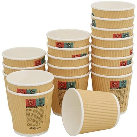 Bicchieri Da Caffè In Carta 1000 Pz 4oz 100ml Marrone - Foto 3