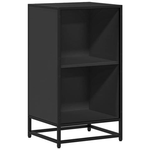 Libreria Nera 40x35x76 Cm In Legno Multistrato - Foto 2