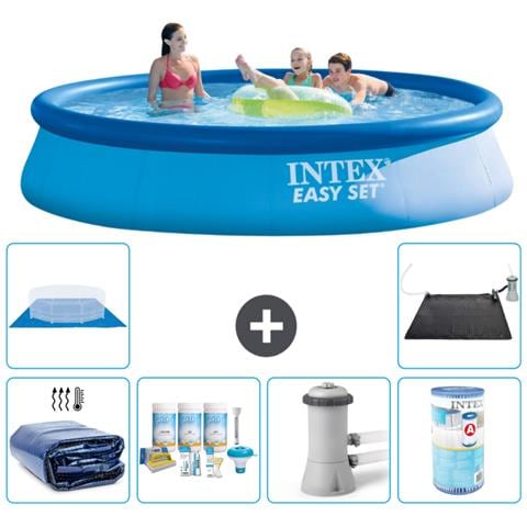 Piscina Fuori Terra - In Giro - 396x84 Cm - Blu - Include Accessori Coordinati A720 - Foto 1