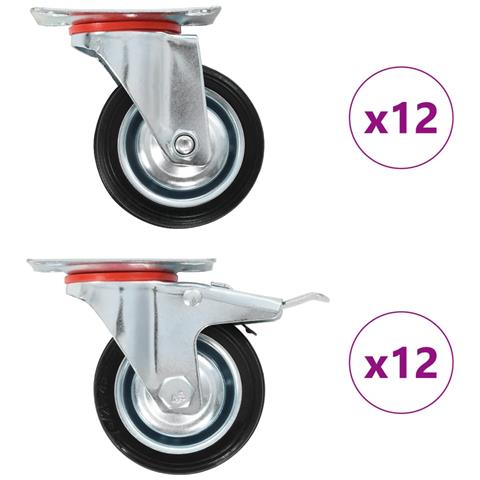 Ruote Girevoli 24 Pz 75 Mm - Foto 2