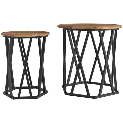 Set da 2 tablet per esterni in legno riciclato - Foto 1