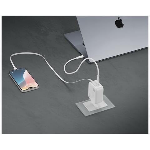 Retractable Power 65W Caricabatterie da rete 65W con cavo retrattile USB-C e porta USB-C - Foto 10