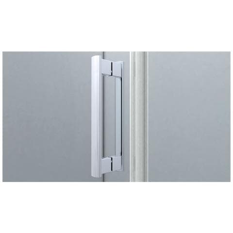 Box Doccia Angolare 70x120 Cm Porta A Soffietto + Fisso H200 Cm Cristallo 6 Mm Profilo Cromato Zaira - Foto 5
