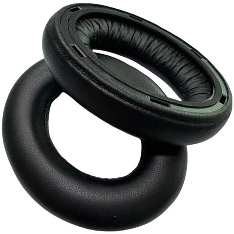 Cuscinetti Auricolari Di Ricambio In Pelle Di Pecora Neri Compatibili Con Sennheiser Momentum 4 - Foto 2