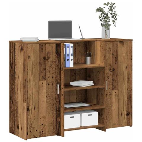 Banco Reception Legno Vecchio 135x50x103,5 cm Legno Multistrato - Foto 2