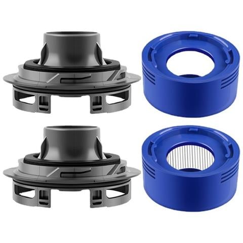 Kit Di Sostituzione Del Coperchio Posteriore Del Motore Dell'aspirapolvere Compatibile Con Dyson V7 V8 (2 Filtri Posteriori + 2 Coperchi Posteriori) - Foto 1