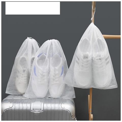 100 Sacchetti Antipolvere Con Coulisse Per Scarpe In Tessuto Non Tessuto M - Foto 6