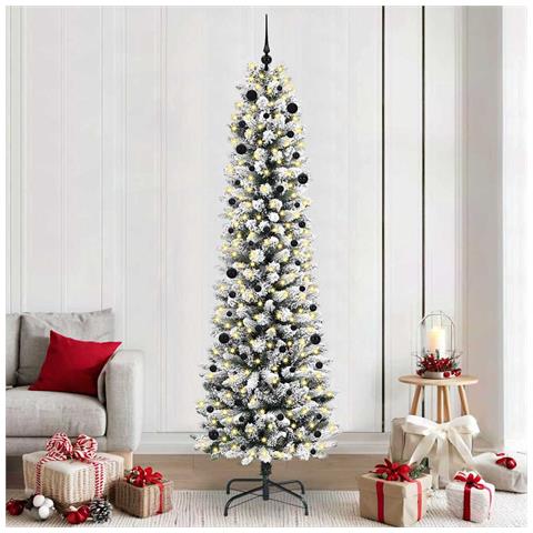 Albero di Natale artificiale con 300 LED Bianco 240 cm - Foto 2