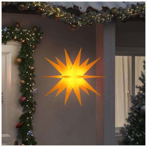 Luci di Natale con LED 3 pz Pieghevoli Gialle 100 cm - Foto 2