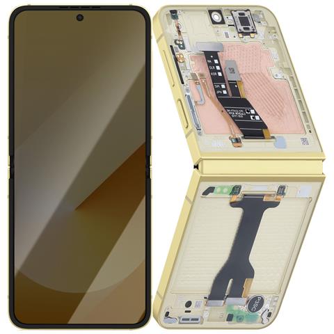 Schermo Interno Amoled Completo Per Galaxy Z Flip 6 Service Pack, Giallo - Foto 1