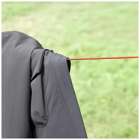 Stendibiancheria Resistente Da 20 M Con Ganci Per Asciugatura All'aperto, Rosso - Foto 5