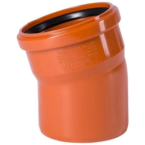 Curva Scarico Dn 110 Mm 15 Gradi - Raccordo Pvc - Foto 1