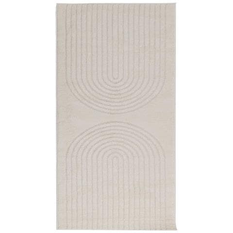 Tappeti per area GALATI Crema 200 x 80 cm Poliestere - Foto 1