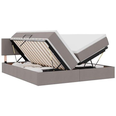 Letto con Contenitore Talpa 180 x 200 cm Pelle Sintetica - Foto 1