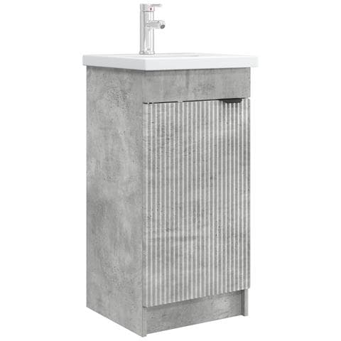 Mobile da bagno con lavabo Grigio Cemento 42 x 40 x 84,5 cm - Foto 1