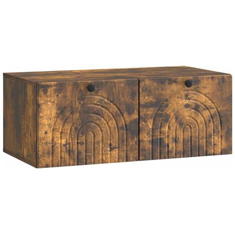 Mobile Porta TV da Muro Rovere Fumo 78,5 x 41 x 30 cm - Foto 1