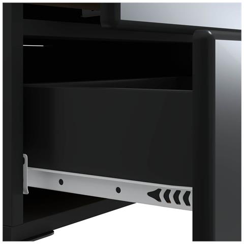 Armadio da Notte con cassetto 2 pcs Nero 43 x 34,5 x 47,5 cm - Foto 9